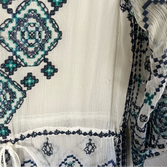 CALYPSO ST. BARTH Velsia Silk Embroidered Tunic Swim Coverup - Picture 12 of 16